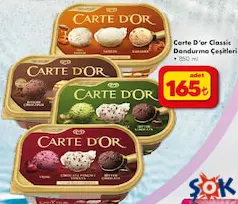CARTE D'OR CLASSİC DONDURMA ÇEŞİTLERİ 850 ML